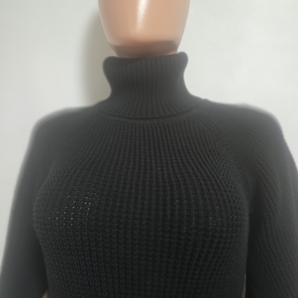 H by Halston Black Cowl Neck Sweater - Picture 3 of 12